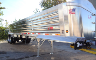 Aluminum end dump trailer at River-Roads